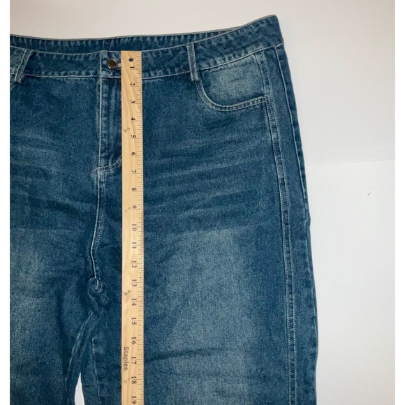 Womens Barrell Jeans Grunge Emo Indie Streetwear Size 34 - Picture 6 of 8